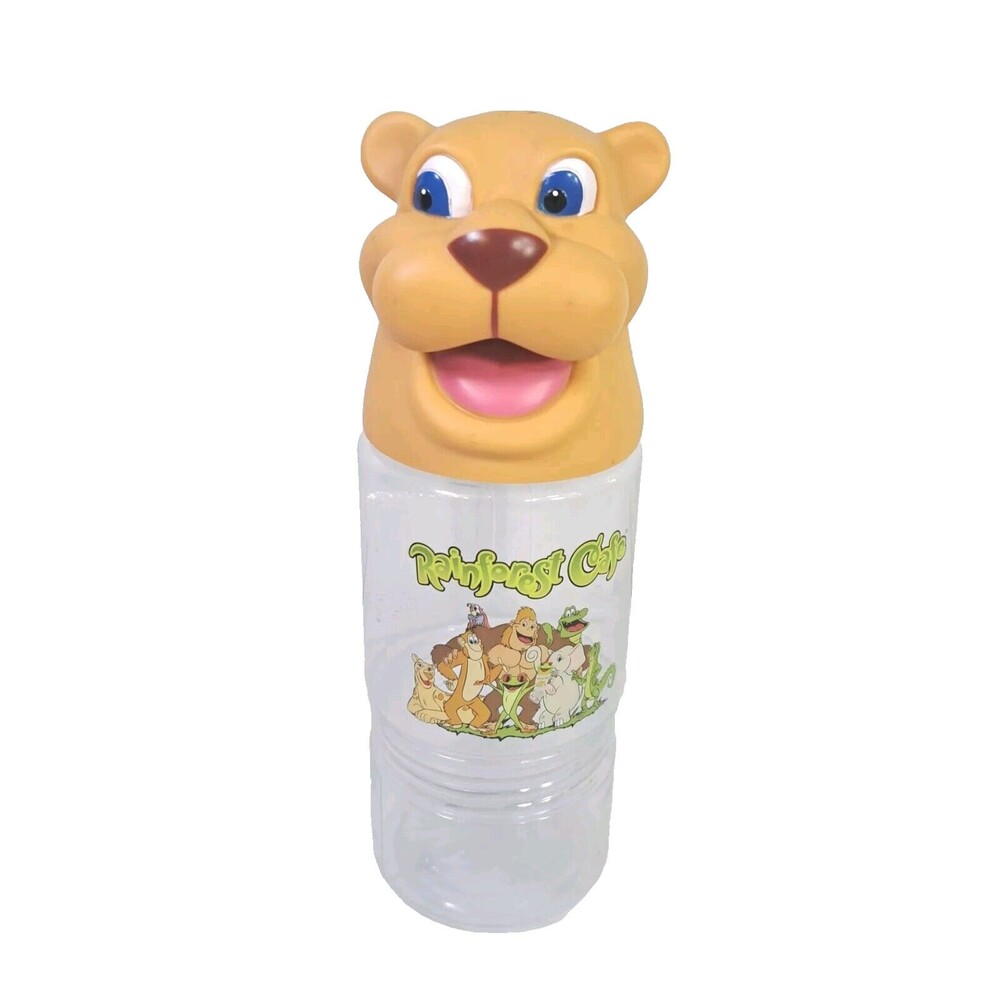 Vintage Rainforest Cafe Cheetah Leopard Maya Tumbler Snack Cup Holder NO Straw
